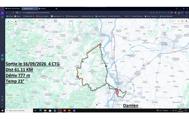 Sortie du 16 sept  2026